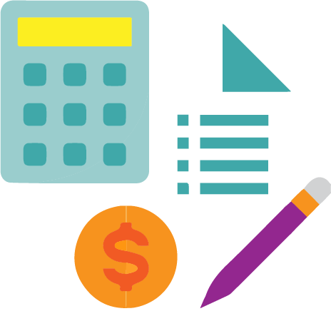 Pictogramme calculs financiers